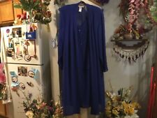 Usado, Lindo vestido de miçangas azul royal Studio One com jaqueta de chiffon frisada.  18W comprar usado  Enviando para Brazil