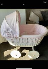 Wicker crib moses for sale  BRECON