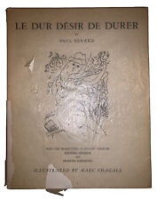 1 of 1500, 1950, 1st Ed, MARC CHAGALL, LE DUR DESIR DE DURER, PAUL ELUARD, DJ comprar usado  Enviando para Brazil