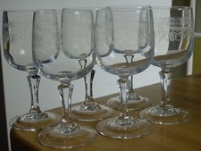 Vintages water glasses d'occasion  Expédié en Belgium