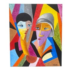 Modern cubist oil d'occasion  Expédié en Belgium