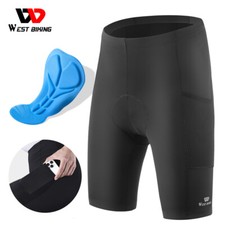 WEST BIKING Homens Ciclismo Shorts Bolso respirável Acolchoado Equitação Shorts esportivos comprar usado  Enviando para Brazil