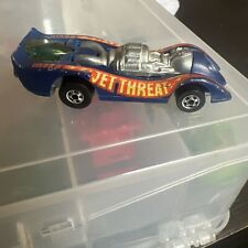 Usado, 1970 Hot Wheels Jet Threat Azul - Pneus Blackwall fabricados em Hong Kong comprar usado  Enviando para Brazil