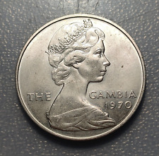 GAMBIA 8 SHILLINGS 1970 EBC+/SC- HIPOPOTAMO ANIMALES NIQUEL NICKEL comprar usado  Enviando para Brazil