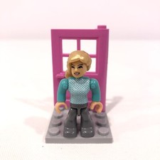 Usado, MEGA BLOKS CONSTRUX RARO MINI BONECO MENINA AZUL COM CABELO LOIRO GENUÍNO DO CONJUNTO comprar usado  Enviando para Brazil