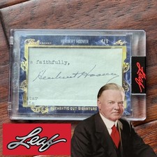 HERBERT HOOVER * Folha * CORTES DE PÉROLA Corte Autógrafo Assinatura Laje Assinada comprar usado  Enviando para Brazil