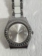 Relógio feminino Swatch Irony aço inoxidável 377 prata suíço funcionando nova bateria comprar usado  Enviando para Brazil