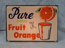 Vintage Puro "Sayso" Suco de Fruta Laranja Luz Suspensa RARA! Funciona! comprar usado  Enviando para Brazil