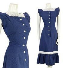 Vtg 70s navy for sale  SHEFFIELD