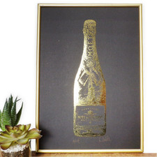Champagne wall art for sale  LONDON