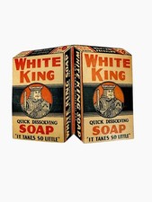 Kit de costura publicitário vintage c1930 White King caixa de sabão lavanderia 3”X 2”af comprar usado  Enviando para Brazil
