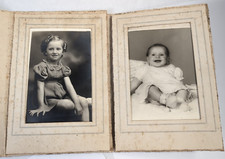 Lote de 2: fotos antigas da década de 1930, criança, bebê, lembranças, 3X4 AA, usado comprar usado  Enviando para Brazil