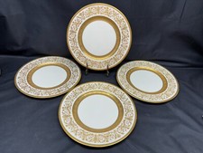 Juego de 4 ~ Ovington’s "BELLEEK GOLD LEAF" ~ Platos de Cena ~ 10 1/2" segunda mano  Embacar hacia Mexico