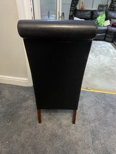 Leather dining chair for sale  BURY