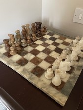 Onyx chess set for sale  NEWBRIDGE