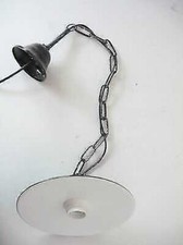 Luminaria Lámpara de Araña Con Cadena Hierro E Placa de Acero Esmaltado 36CM, usado comprar usado  Enviando para Brazil