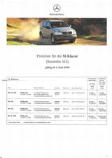 Mercedes klasse preisliste gebraucht kaufen  Berlin