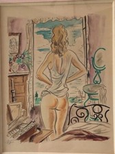 Petit tableau aquarelle d'occasion  Quimperlé