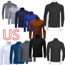 Camisas térmicas masculinas de manga comprida com gola redonda simulada camada base inverno comprar usado  Enviando para Brazil