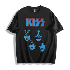 Usado, Camiseta unissex Kiss Band - Design icônico de pintura facial azul comprar usado Usado, Camiseta unissex Kiss Band - Design icônico de pintura facial azul comprar usado  Enviando para Brazil