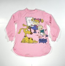 Camisa térmica vintage Nickelodeon Rugrats rosa meninas Tommy Angelica Spike década de 1990 comprar usado  Enviando para Brazil