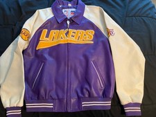Jaqueta de couro sintético Los Angeles Lakers, tamanho grande comprar usado  Enviando para Brazil