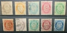 Norvegia 1877 francobolli usato  Vicenza