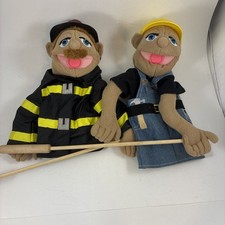 Melissa & Doug construção de marionetes de mão Harry projetor e bombeiro com varas comprar usado  Enviando para Brazil