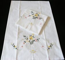 Novo par padrão de fronhas branco 100% algodão 300TC bordado capa G2#, usado comprar usado  Enviando para Brazil