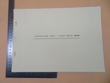 Instruction book sulky for sale  COLCHESTER