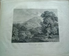 Veduta alatri incisione usato  Aquino