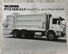 Scania P112 Truck HUS 6x4 Fitted 31 Cu. Yd. EZ Pack Goliath Body Sales Flyer comprar usado Scania P112 Truck HUS 6x4 Fitted 31 Cu. Yd. EZ Pack Goliath Body Sales Flyer comprar usado  Enviando para Brazil