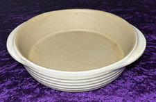 Usado, Alças de grés PAMPERED CHEF Round Baker 8” bege vitrificado herança familiar comprar usado  Enviando para Brazil