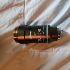 Lente objetiva microscópio Nikon Plan 40x/0.65 ∞/0.17 WD 0.57 40X  comprar usado  Enviando para Brazil