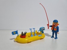 Playmobil 3574 Antigua Barca Lancha Amarilla Pequeña Zodiac Pesca Pescador comprar usado  Enviando para Brazil