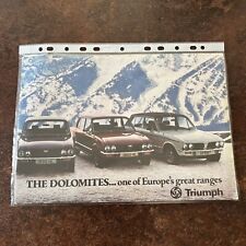 Vintage triumph dolomite for sale  CASTLEFORD