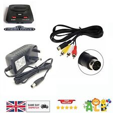 Fonte de alimentação SEGA Megadrive 2 plugue Reino Unido + pacote de chumbo AV comprar usado  Enviando para Brazil