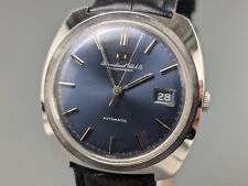 IWC SCHAFFHAUSEN relógio masculino automático data mostrador azul vintage 36mm comprar usado  Enviando para Brazil