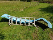 Blue curved fiberglass for sale  HORSHAM