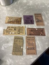 7 ESBOÇOS DE INGRESSOS ESTRANGEIROS DO INÍCIO DOS ANOS 1900 Metropolitano, Ópera, Teatro, Paris comprar usado  Enviando para Brazil