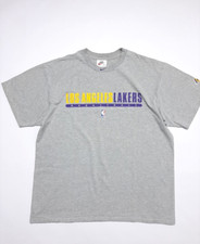 Camiseta Vintage Nike Nba Los Angeles Lakers Basquete Cinza LA Tamanho G comprar usado  Enviando para Brazil
