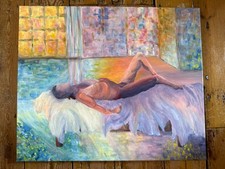 Vintage acrylic canvas for sale  COLCHESTER