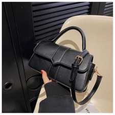 Bolsa de mão feminina moderna de couro ecológico - Bolsa conversível de ombro e mão comprar usado  Enviando para Brazil