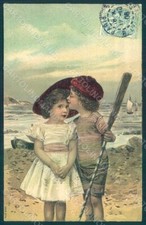 Cartolina saluti bambini usato  Gambolo