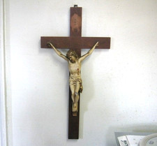 Antique crucifix large for sale  East Canton