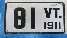 Vermont porcelain license for sale  Castleton