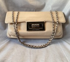 Bolsa Chanel bege reedição 2,55 aba trava de giro couro corrente alça de ombro comprar usado  Enviando para Brazil