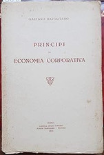 Principi economia corporativa. usato  Vejano