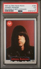 1997 ULTRA FIGUS ROCK NACIONAL E INT'L JOHNNY RAMONE ADESIVO #195 PSA 5, POP 1 comprar usado  Enviando para Brazil