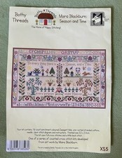 Bothy Threads TEMPORADA Y TIEMPO patrón de punto de cruz/Aida-Started-Moira Blackburn segunda mano  Embacar hacia Mexico